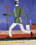 Kasimir Malevich The man running USA oil painting artist